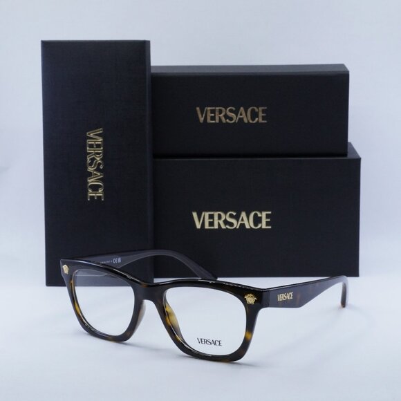 Final Price! Versace VE3363U 108 Havana Eyeglasses